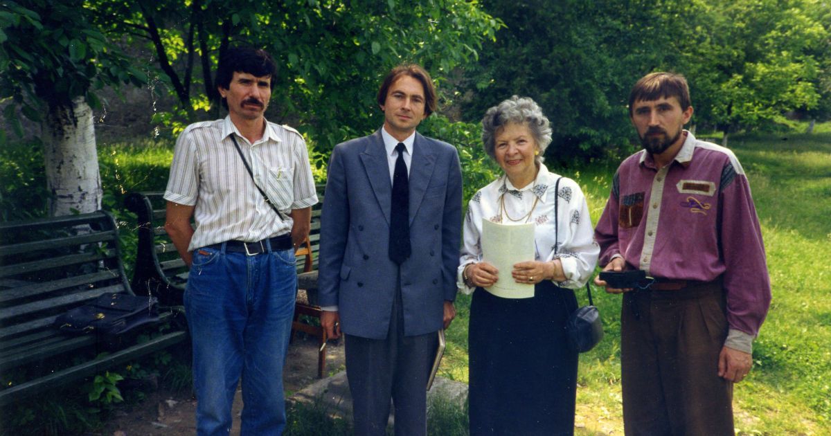 В 1991 году Скоропадская впервые посетила Украину