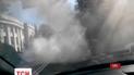 Вулицю Грушевського в столиці сьогодні закоптило