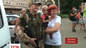 Синьо-жовтими стягами та вишиванками забарвився звільнений Слов’янськ