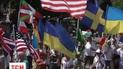 Митинг против терроризма возле посольства Нидерландов в Киеве