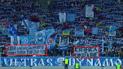 Баннер UEFA values gazprom's money higher own rules