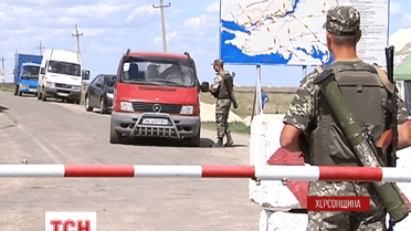 Херсонские пограничники - укрепляют участок на границе с оккупированным Крымом