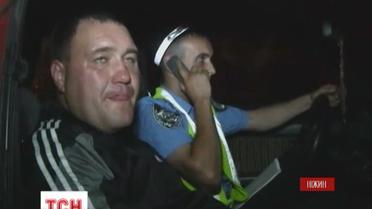 Нежинцы поймали на месте ДТП пьяного гаишника