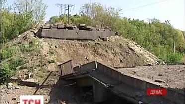 Из тяжелых минометов террористы обстреливают блокпосты украинских войск под Горловкой