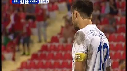 РНК Спліт - Чорноморець - 1:0. Гол Рога