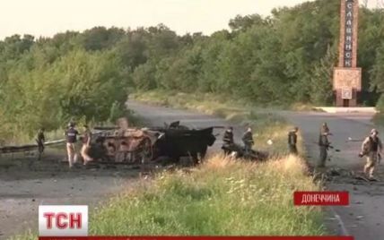 Дорога от Славянска к Краматорску усеяна трупами террористов, которые убегали от сил АТО
