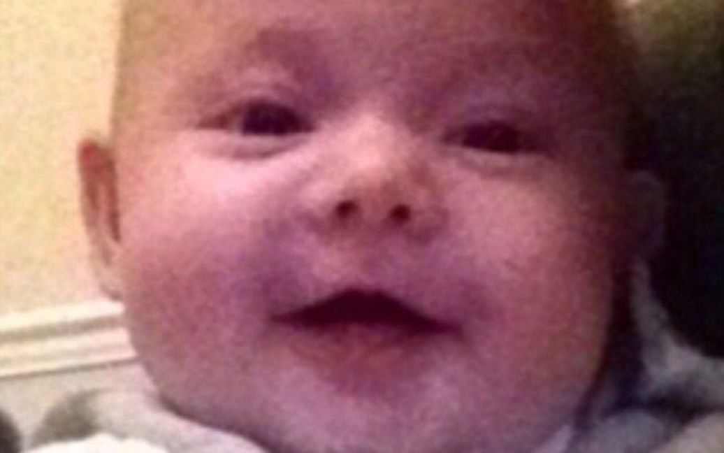 Маленький Лео начал улыбаться еще в утробе матери. / © dailymail.co.uk
