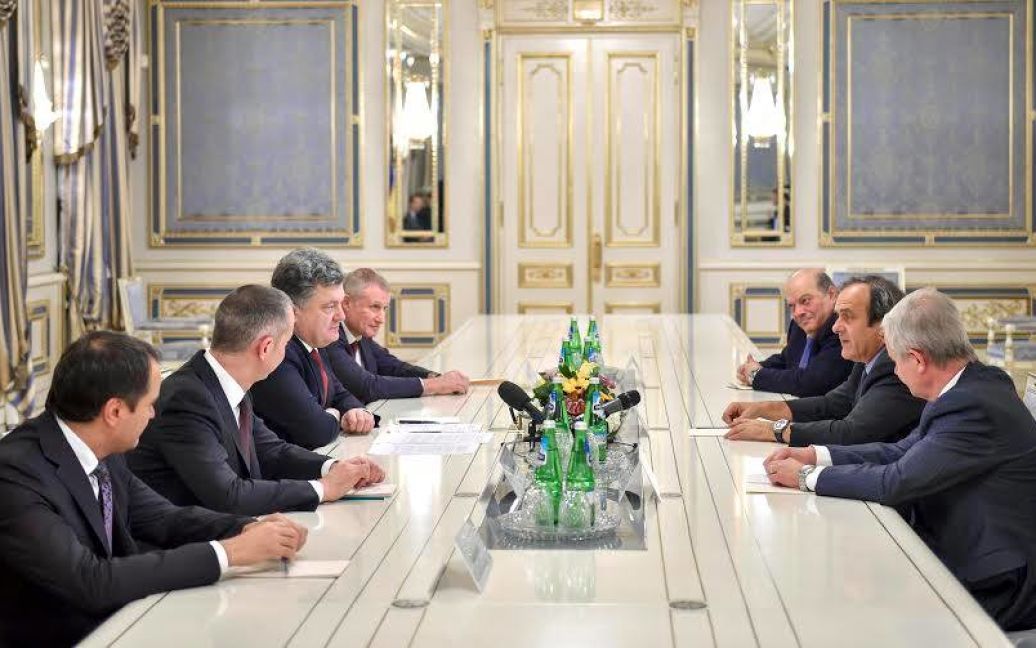 Встреча Порошенко и Платини / © facebook.com/president.gov.ua