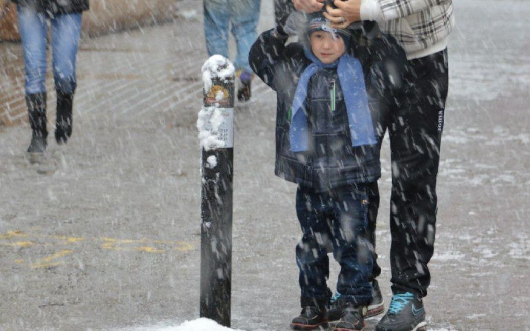 У соцмережах радіють першому снігу / © Прес-служба президента