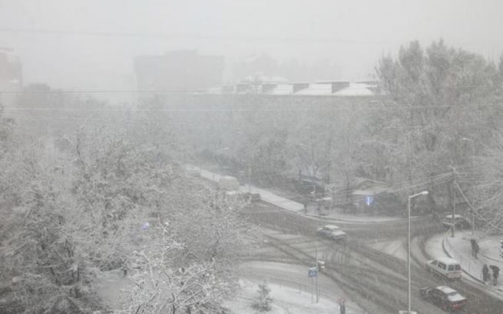 У соцмережах радіють першому снігу / © twitter.com/Zagreba