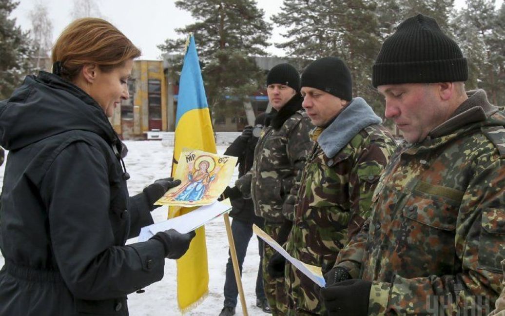 Порошенко разом з дружиною провів зустріч з військовими в Чугуєві / © УНІАН