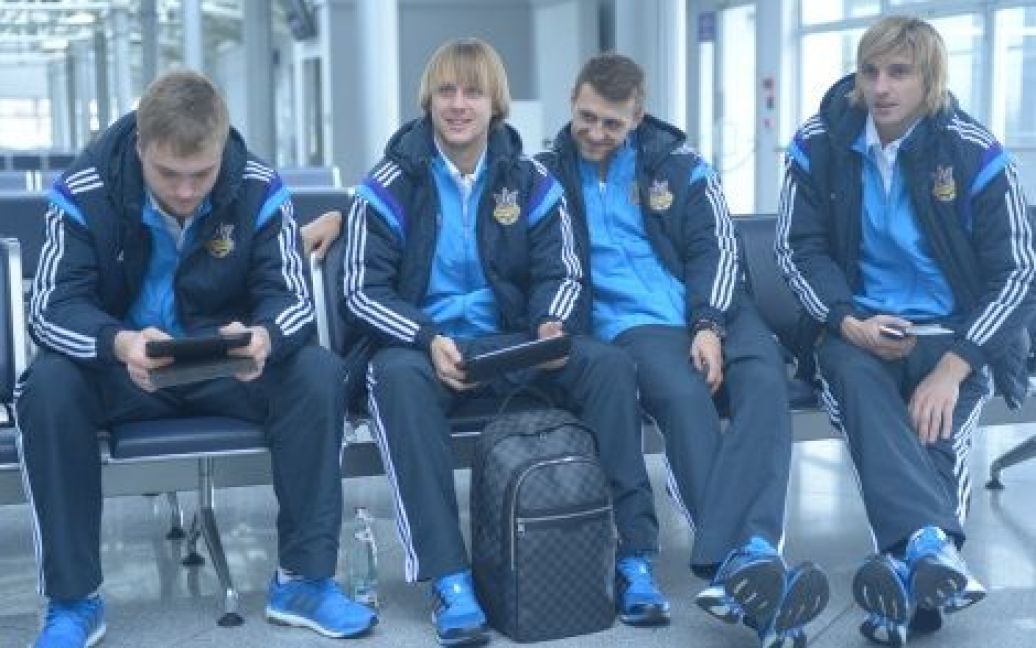 Гравці збірної України перед відльотом до Люксембургу / © Volodymyr Kukhar | Facebook