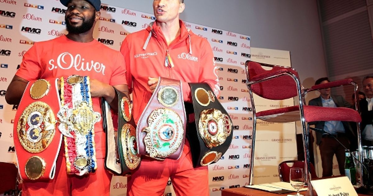 Владимир Кличко на пресс-конференции без Пулева / © boxingscene.com