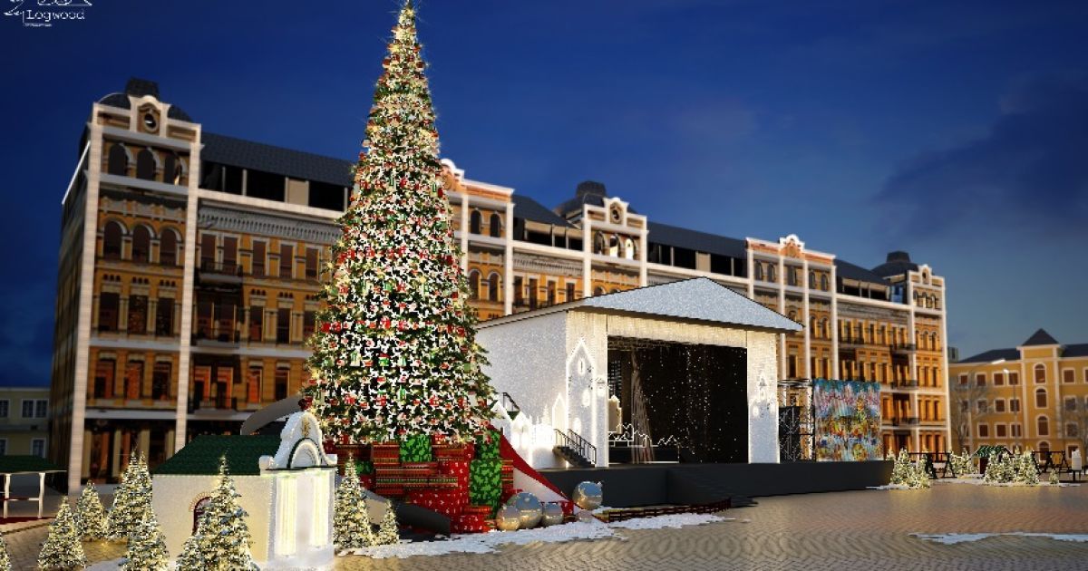 Такой на новогодне-рождественские праздники должна стать Софийская площадь в Киеве