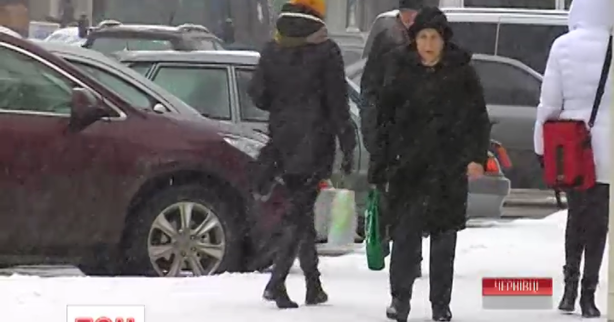 В Черновцах началась настоящая зима