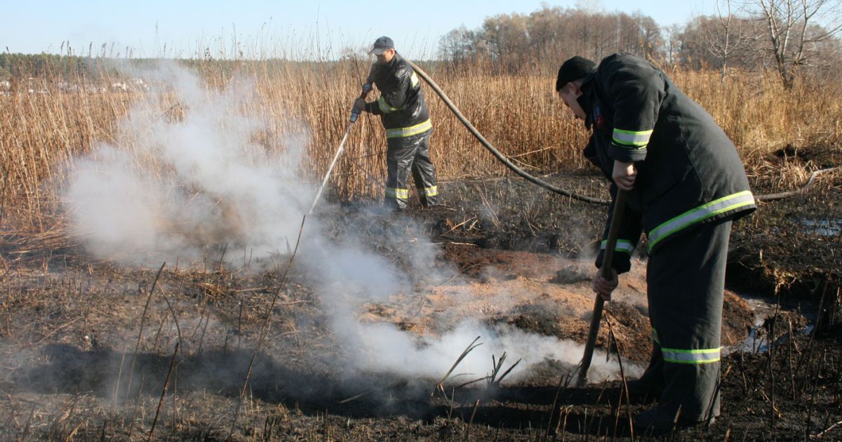 На Киевщине горят торфяники