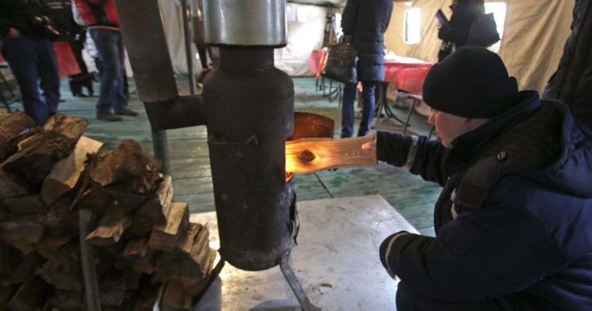 В Киеве открыли пункты обогрева