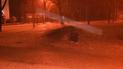 На месте взрыва осталась большая воронка