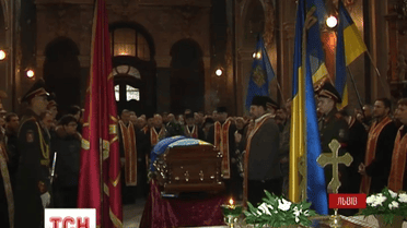 Львовяне сегодня провели в последний путь двух своих земляков, погибших в зоне АТО