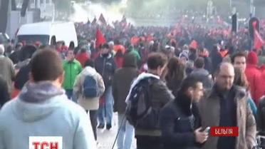 В Бельгии антиправительственные протесты переросли в столкновения с полицией