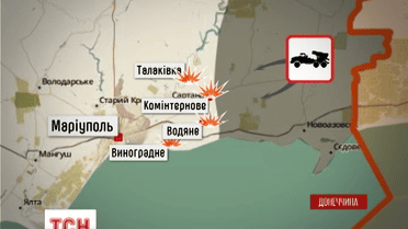 Боевики не прекращают обстрелы украинских позиций под Мариуполем