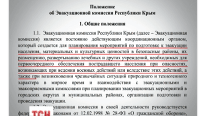 Эвакуационную комиссию создал в оккупированном Крыму самозваный председатель республики