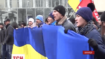 Третий день не утихают протесты в Виннице
