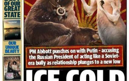 Австралийская газета "затроллила" Путина "боем" между медведем и кенгуру и требует от него извинений