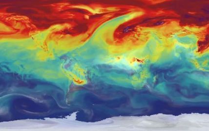 NASA показало на відео, як вуглекислий газ пересувається по Землі