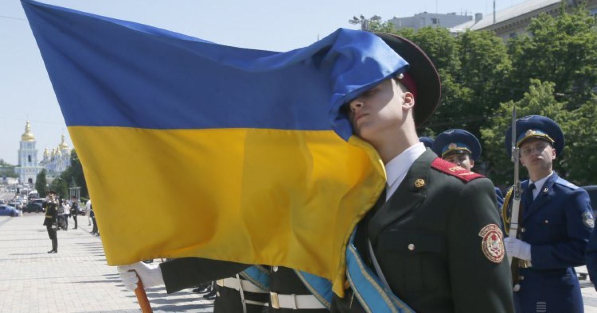 Репетиция инаугурации новоизбранного президента Украины Петра Порошенко на Софийской площади в Киеве