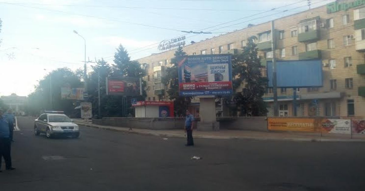 Центр города перекрыли из-за проведения АТО