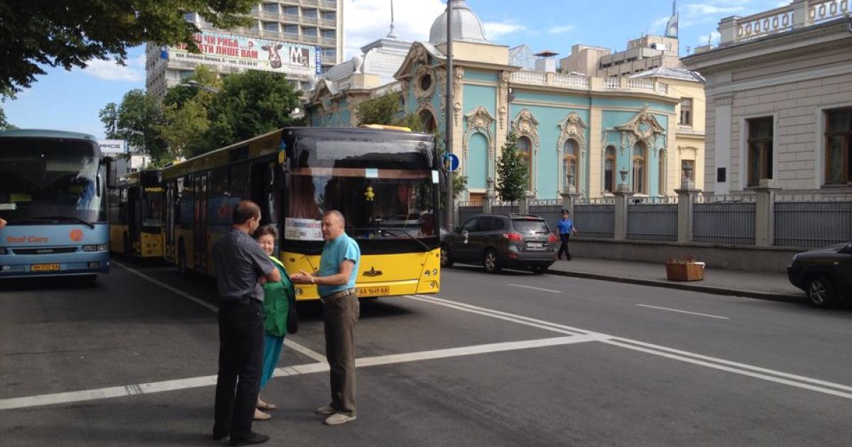 Люди перекрыли Грушевского, требуя принятия закона / © euronews.com