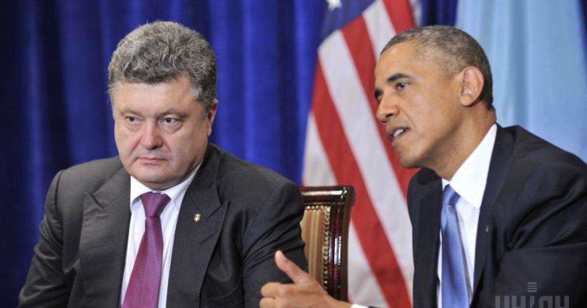 Порошенко поблагодарил американского лидера
