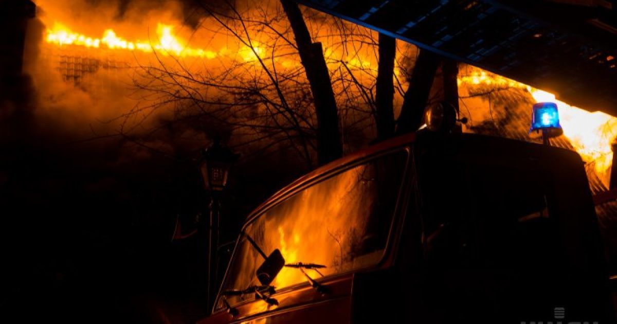 В офисе КПУ произошел пожар