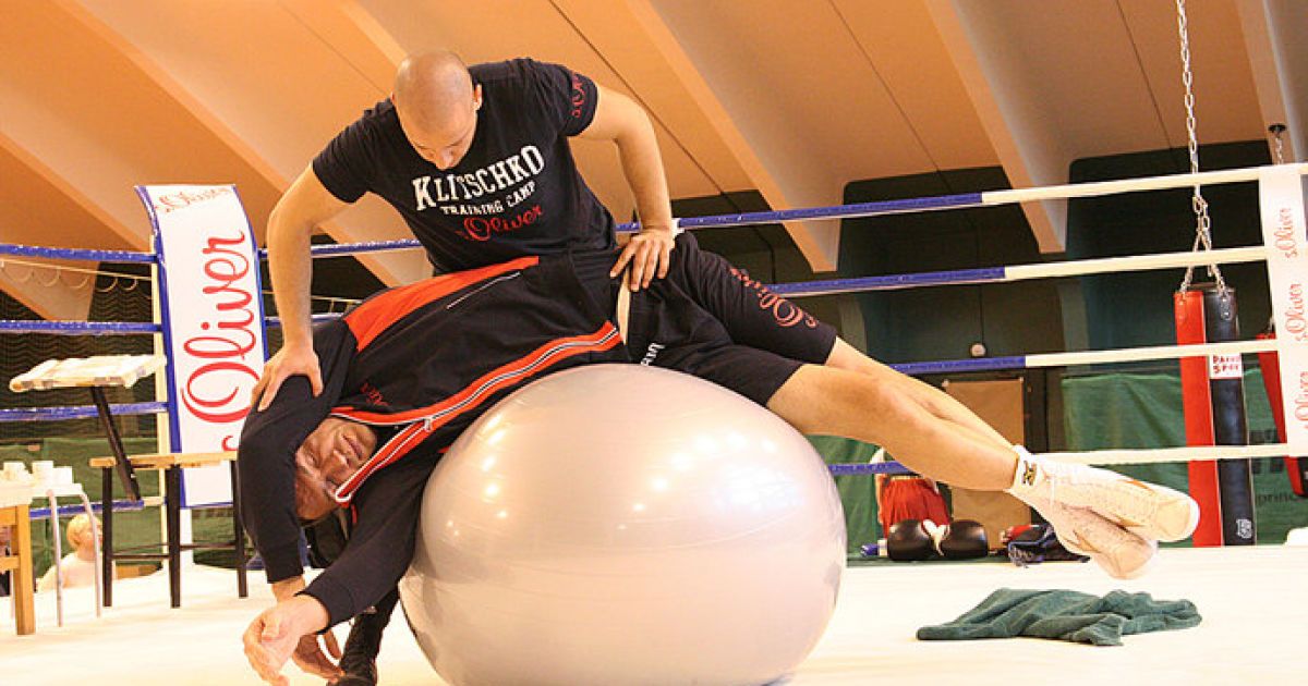 Подготовка Владимира Кличко к бою с Леапаи. Фото: Wilhelm Springer.