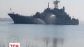Украинский тральщик штурмуют военные РФ
