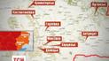 Карта гарячих точок на Сході України