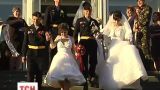 Феодосійські морпіхи справили три весілля у Києві