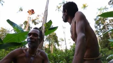 Новая Гвинея - племя караваи, которое живет на деревьях и являются потомками каннибалов