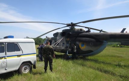 Террористы сбили украинский военный вертолет возле Славянска