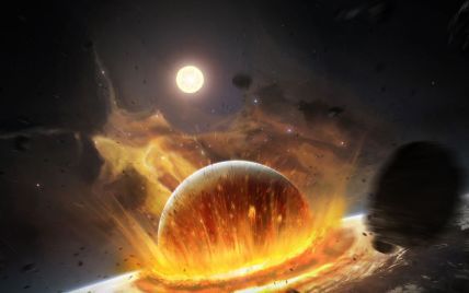 Місяць з'явився в результаті удару "планети-приблуди" об Землю - вчені