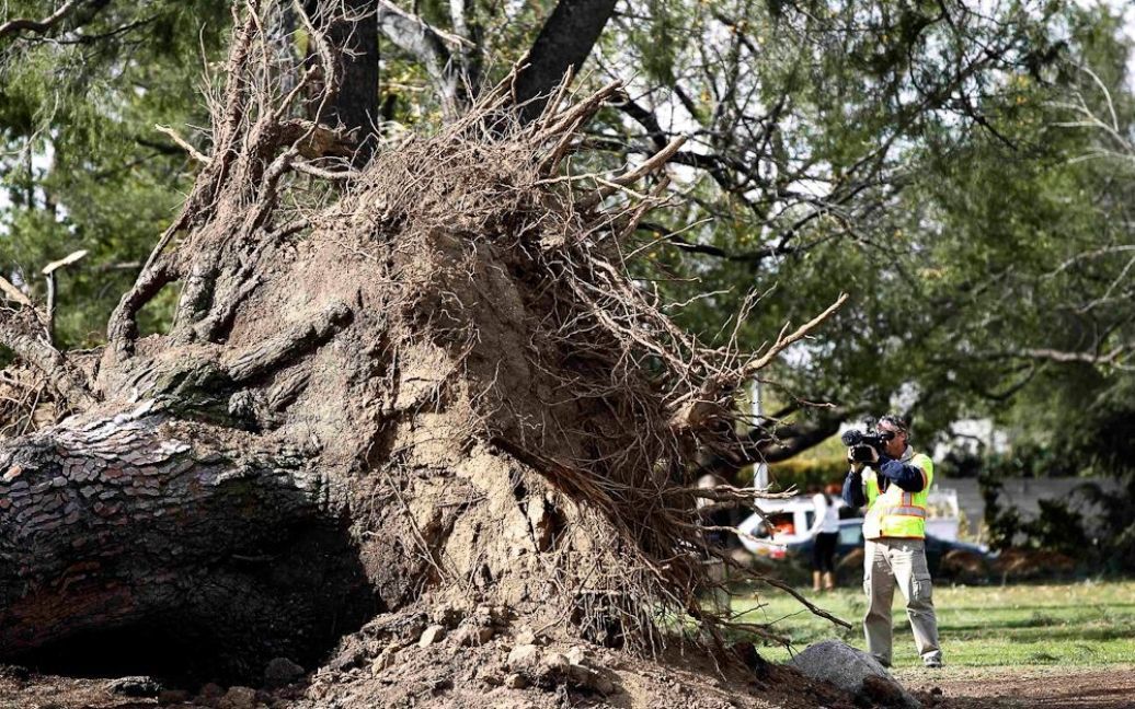 Американське місто Пасадена у штаті Каліфорнія опинилося в епіцентрі сильного урагану. / © gazeta.ua