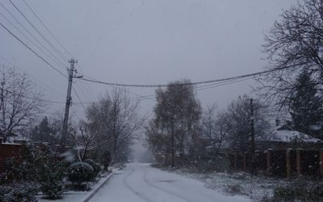 Донецьк вже засипало снігом / © donbass.ua