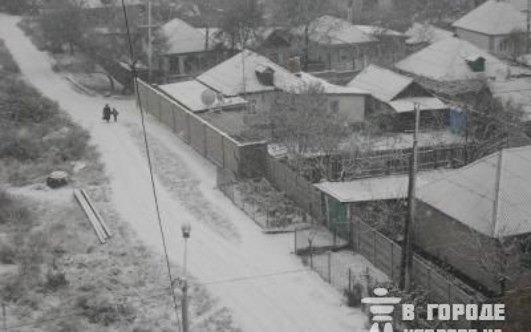 Донецьк вже засипало снігом / © dn.vgorode.ua