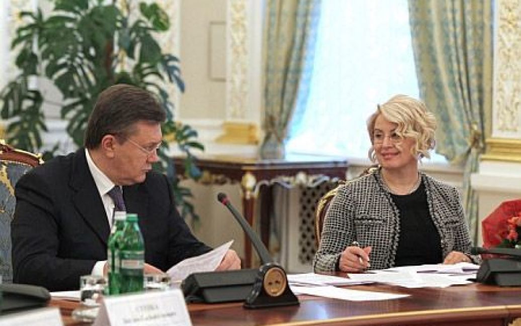 Віктор Янукович та Ганна Герман / © Прес-служба президента України