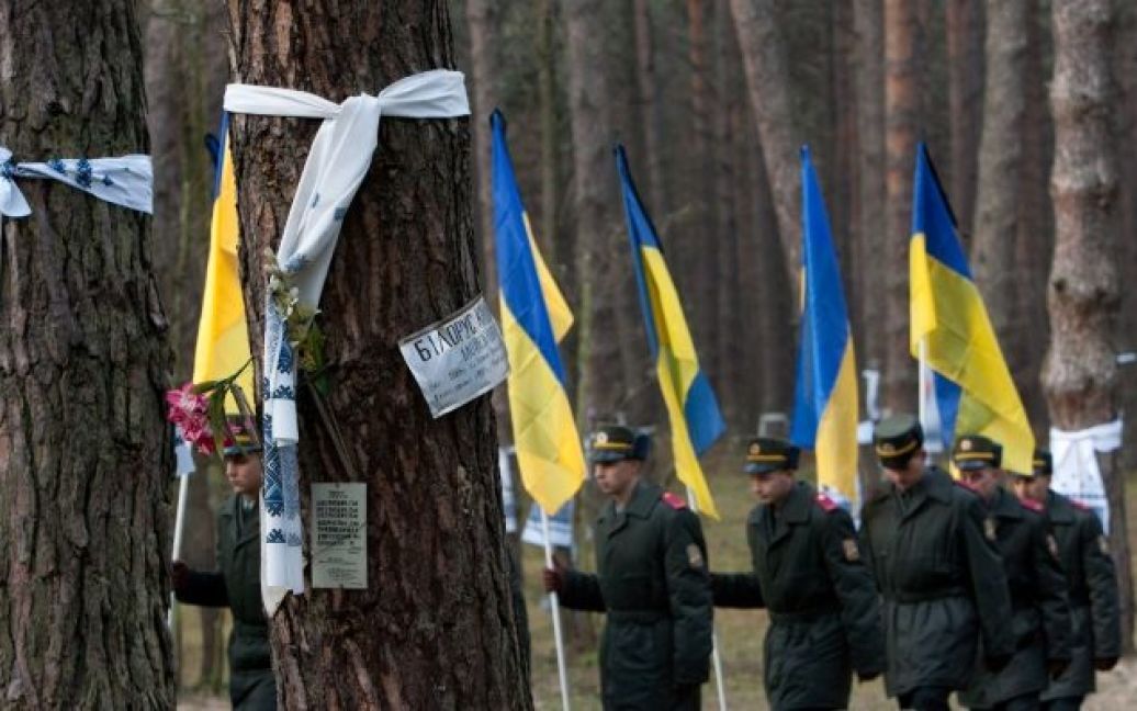 У Биківні поховані жертви масових політичних репресій / © Прес-служба президента України