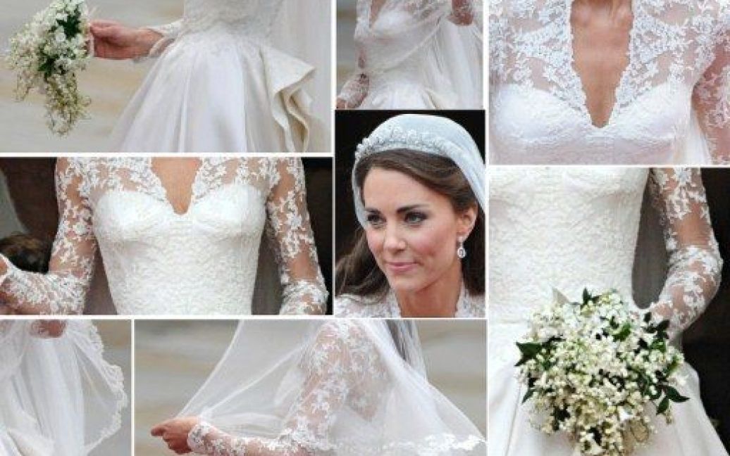 Кейт Міддлтон на весіллі була в сукні від Alexander McQueen / © AFP