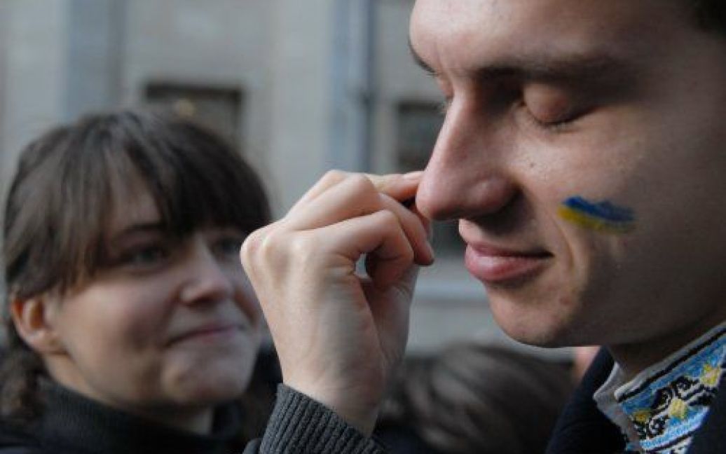 Акція проти Закону "Про телебачення та радіомовлення" у Києві / © УНІАН