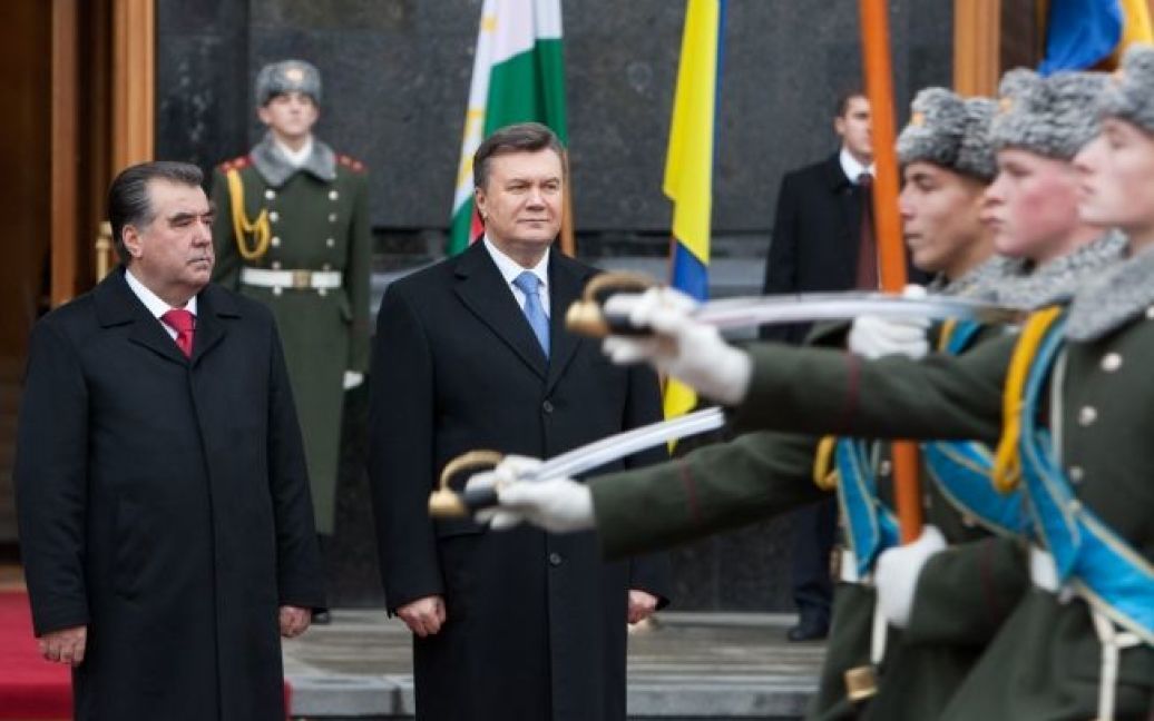 В Києві відбулась офіційна зустірч президента України Віктора Януковича і президента Таджикистану Емомалі Рахмона / © President.gov.ua