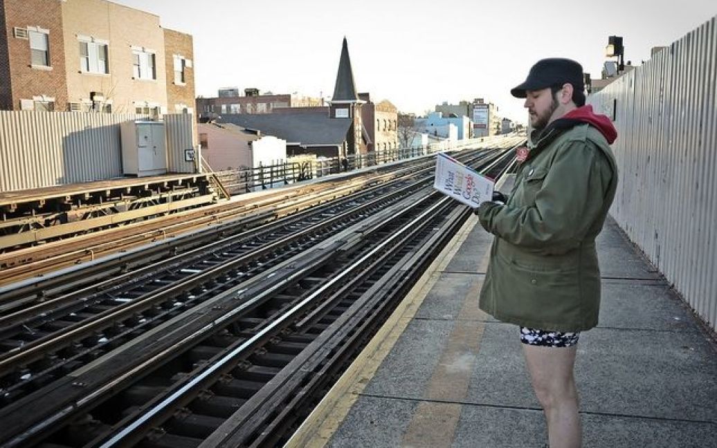 Акція "У метро без штанів" у Нью-Йорку / © improveverywhere.com